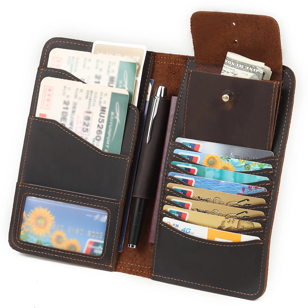 Handmade Vintage Crazy Horse Genuine Leather Wallet Men Leather Long Wallet Clutch Bag Male Purse Money Clips Money Passport Bag
Handmade Vintage Crazy Horse Genuine Leather Wallet Men Leather Long Wallet Clutch Bag Male Purse Money Clips Money Passport Bag