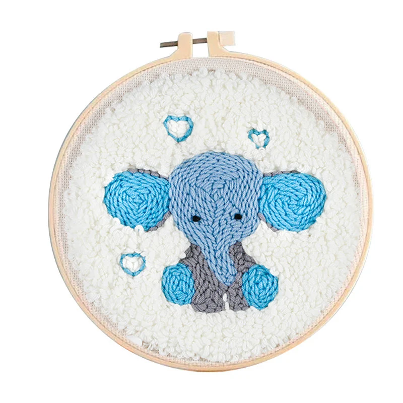 Calf Elephant Poke Embroidery Woolen Yarn Artwork Kit Punch Needle DIY Material Package Parent Child Kids Handicraft Activity
Calf Elephant Poke Embroidery Woolen Yarn Artwork Kit Punch Needle DIY Material Package Parent Child Kids Handicraft Activity