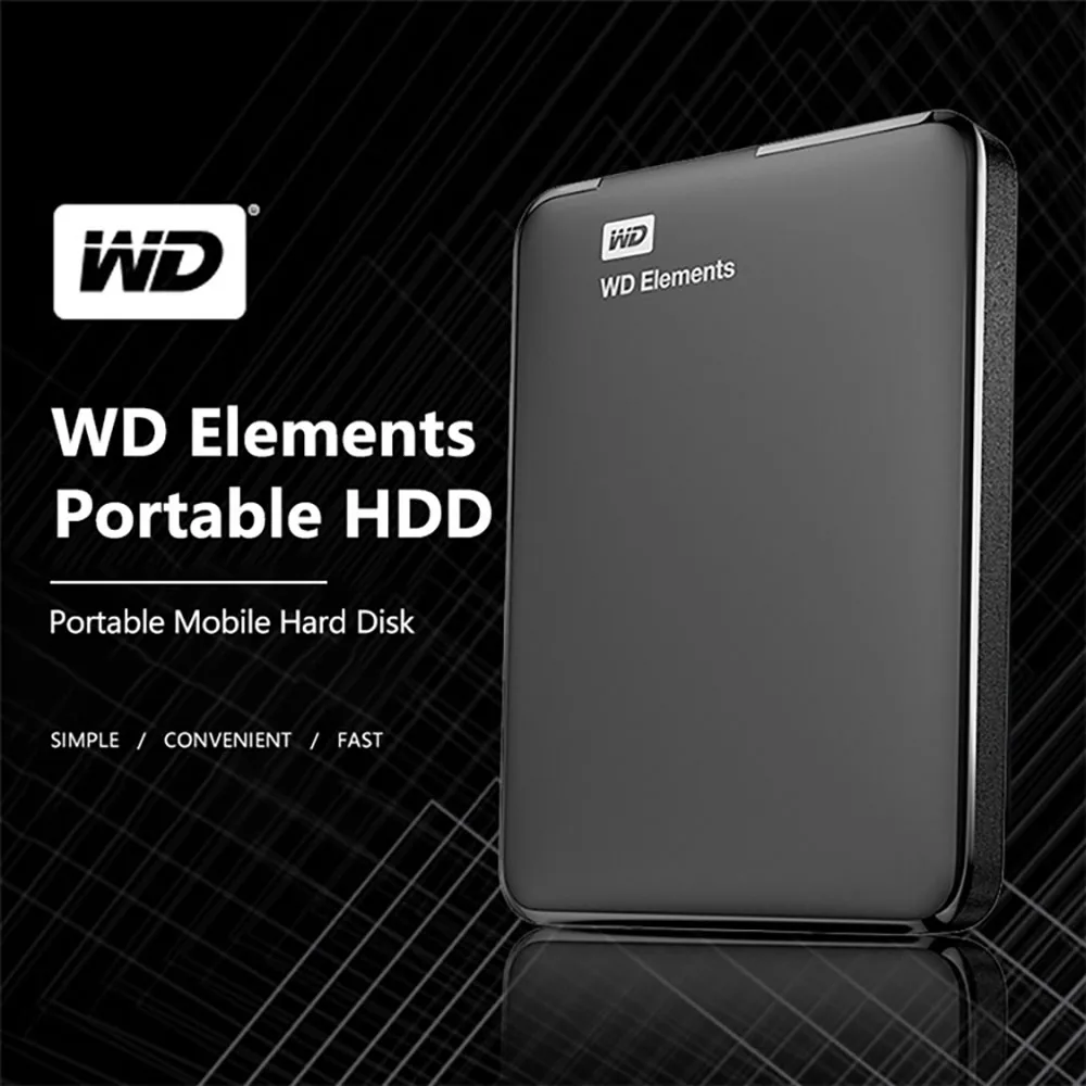 

Портативный внешний жесткий диск Western Digital WD Elements 2,5 дюйма, внешний жесткий диск на ТБ, 2 ТБ 4 ТБ, USB, HDD память для компьютера, ноутбука, ПК