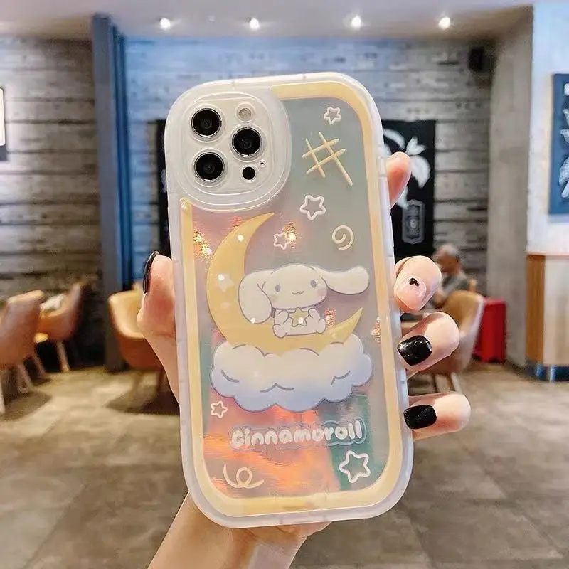 Милый мультяшный чехол для IPhone в стиле аниме Cinnamoroll, полноразмерный креативный милый чехол для телефона с защитой от падения
Милый мультяшный чехол для IPhone в стиле аниме Cinnamoroll, полноразмерный креативный милый чехол для телефона с защитой от падения