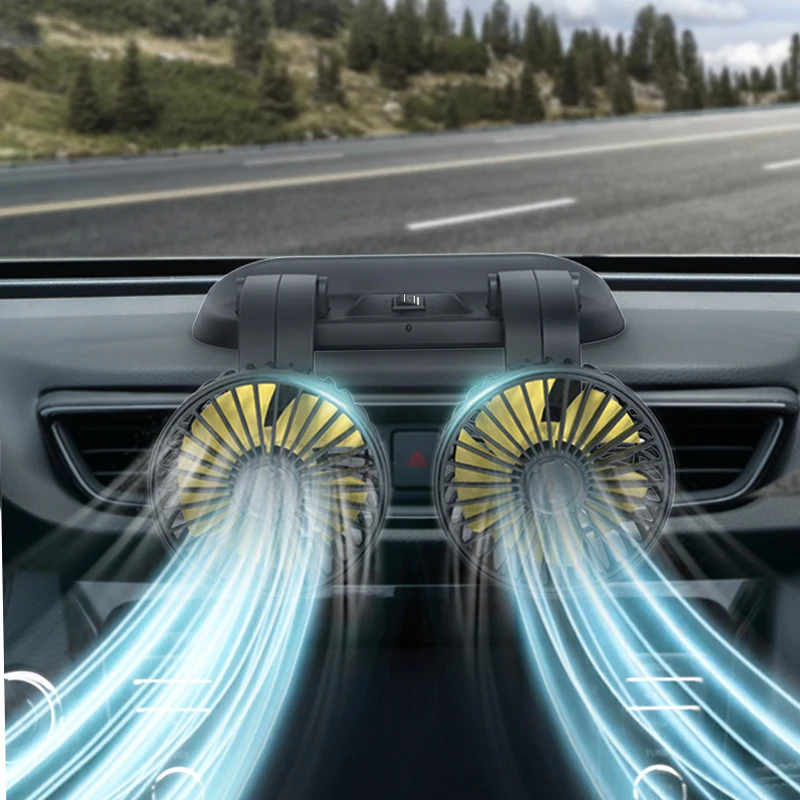Car Cooling Fan Auto Electric Fan Cool USB Mini Rotatable Double Auto Cooler Fan Universal 12V 24V Dual Head Cars Fan Accessorie
Car Cooling Fan Auto Electric Fan Cool USB Mini Rotatable Double Auto Cooler Fan Universal 12V 24V Dual Head Cars Fan Accessorie