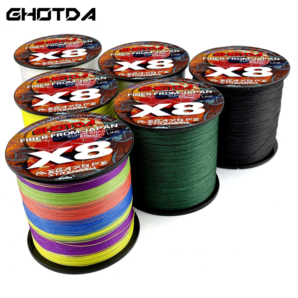 GHOTDA 300M 500M X8 18-78LB PE Multifilament Sea Super Braided Strong Fishing Line Carp Fishing For Fish Rope Cord
GHOTDA 300M 500M X8 18-78LB PE Multifilament Sea Super Braided Strong Fishing Line Carp Fishing For Fish Rope Cord