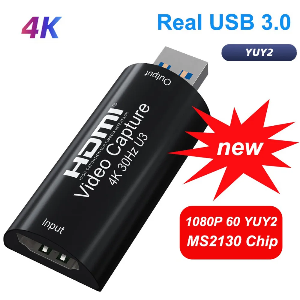 1080P 60fps PS4 Camera Recording Box Mini 4K Video Capture Card HDMI-compatible USB 3.0 PC Live Streaming Grabber Game Recorder
1080P 60fps PS4 Camera Recording Box Mini 4K Video Capture Card HDMI-compatible USB 3.0 PC Live Streaming Grabber Game Recorder