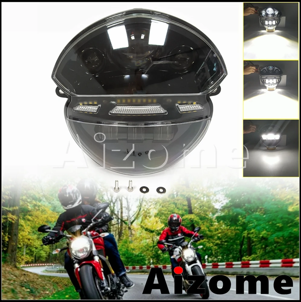Hi/Low Beam Front LED Headlight For Ducati Monster 695 696 795 796 ABS 1100 S EVO Motorbike Headlamp Head Light Assembly 2008-15
Hi/Low Beam Front LED Headlight For Ducati Monster 695 696 795 796 ABS 1100 S EVO Motorbike Headlamp Head Light Assembly 2008-15