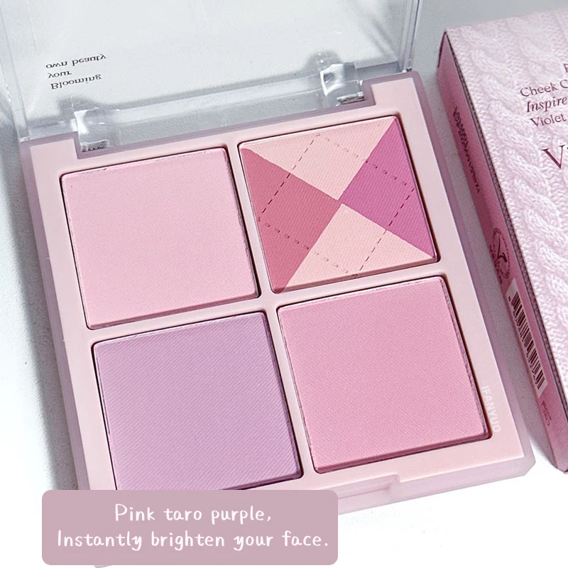 Beautiful Ringer Embossed Blush Palette Pink Taro Purple Blusher Face Makeup Palette Glitter Shimmer Make Up Highlight Powder 
Beautiful Ringer Embossed Blush Palette Pink Taro Purple Blusher Face Makeup Palette Glitter Shimmer Make Up Highlight Powder