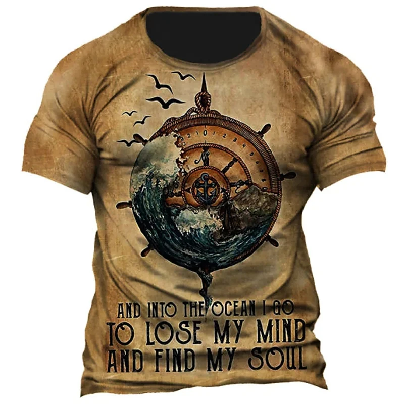 2023 3D Vintage Men's T-shirt Navigation Men's T-shirt Plus Size Short Sleeve Classic Top T-shirt Men's Clothing
2023 3D Vintage Men's T-shirt Navigation Men's T-shirt Plus Size Short Sleeve Classic Top T-shirt Men's Clothing