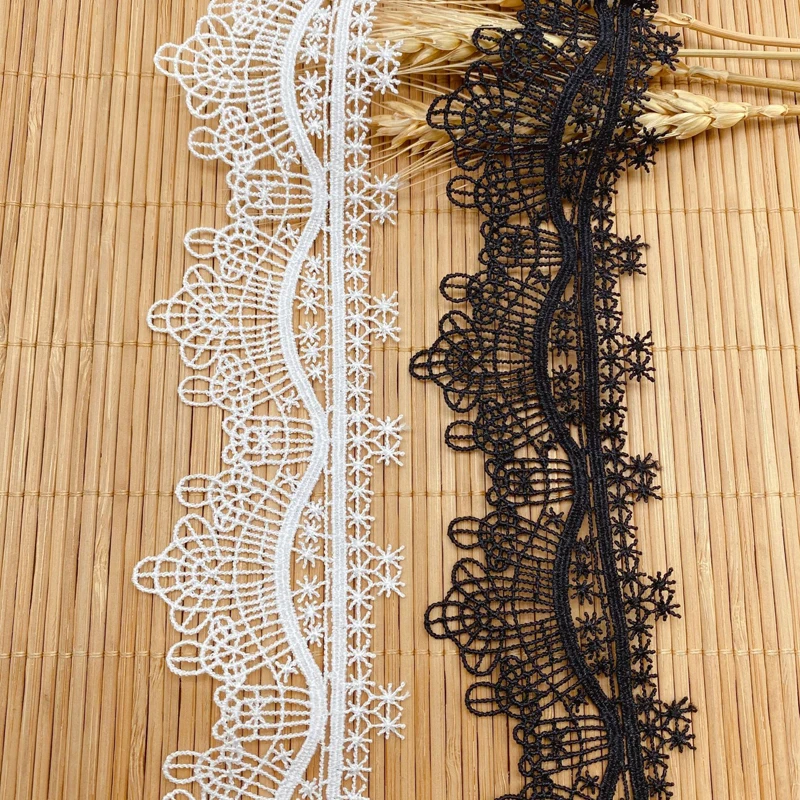 White Black Water Embroidery Lace Polyester Lace Trims Trimmings DIY Handmade Household Women's Dress Sewing Accessories
White Black Water Embroidery Lace Polyester Lace Trims Trimmings DIY Handmade Household Women's Dress Sewing Accessories
