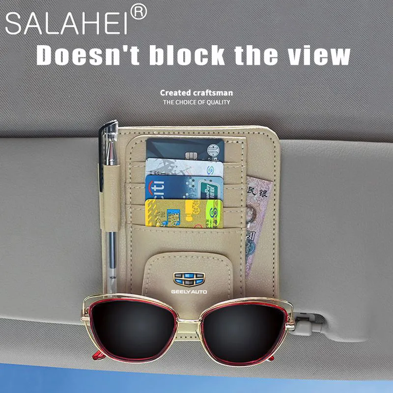 Leather Car Sun Visor Storage Multi-Pocket Clips For Geely Atlas Boyue NL3 EX7 Emgrand X7 Emgrarand X7 Auto Interior Accessories
Leather Car Sun Visor Storage Multi-Pocket Clips For Geely Atlas Boyue NL3 EX7 Emgrand X7 Emgrarand X7 Auto Interior Accessories
