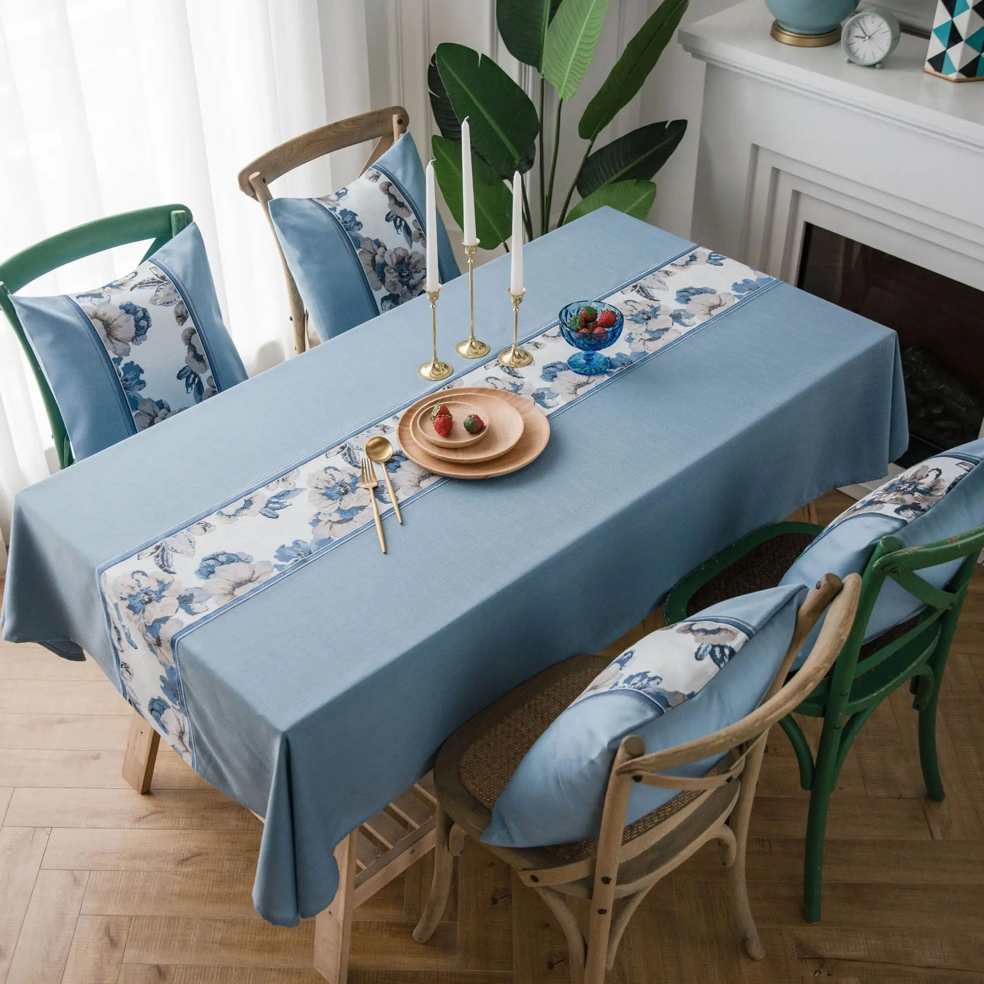 Table Dining Table Bodian Garden Feng Blue Embroidery Imitation Cotton Tablecloth Cloth Retro Tea Several cover table
Table Dining Table Bodian Garden Feng Blue Embroidery Imitation Cotton Tablecloth Cloth Retro Tea Several cover table