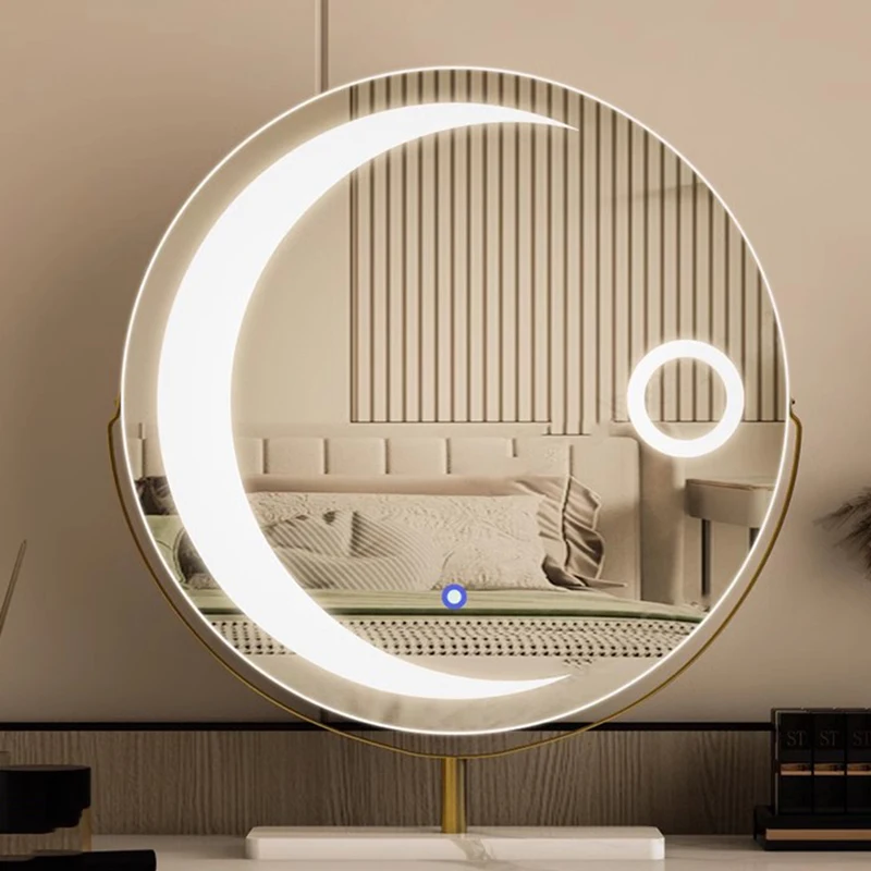 Living Room Decorative Mirrors Bedroom Round Standing Cute Decorative Mirrors Light Girls Glass Decoration Maison Home Furniture
Living Room Decorative Mirrors Bedroom Round Standing Cute Decorative Mirrors Light Girls Glass Decoration Maison Home Furniture