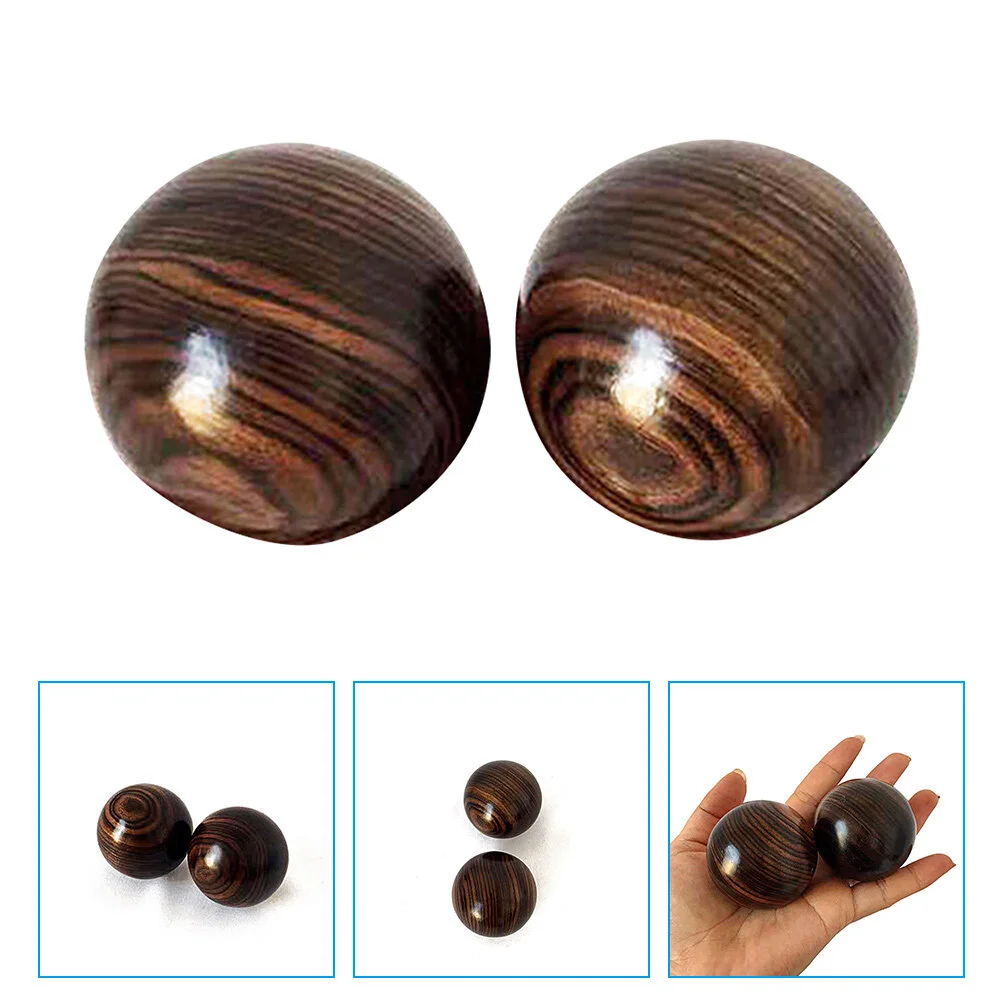 2 Pcs Handle Wooden Balls Handballs Outdoor Massagers Natural Practical Portable Ebony
2 Pcs Handle Wooden Balls Handballs Outdoor Massagers Natural Practical Portable Ebony