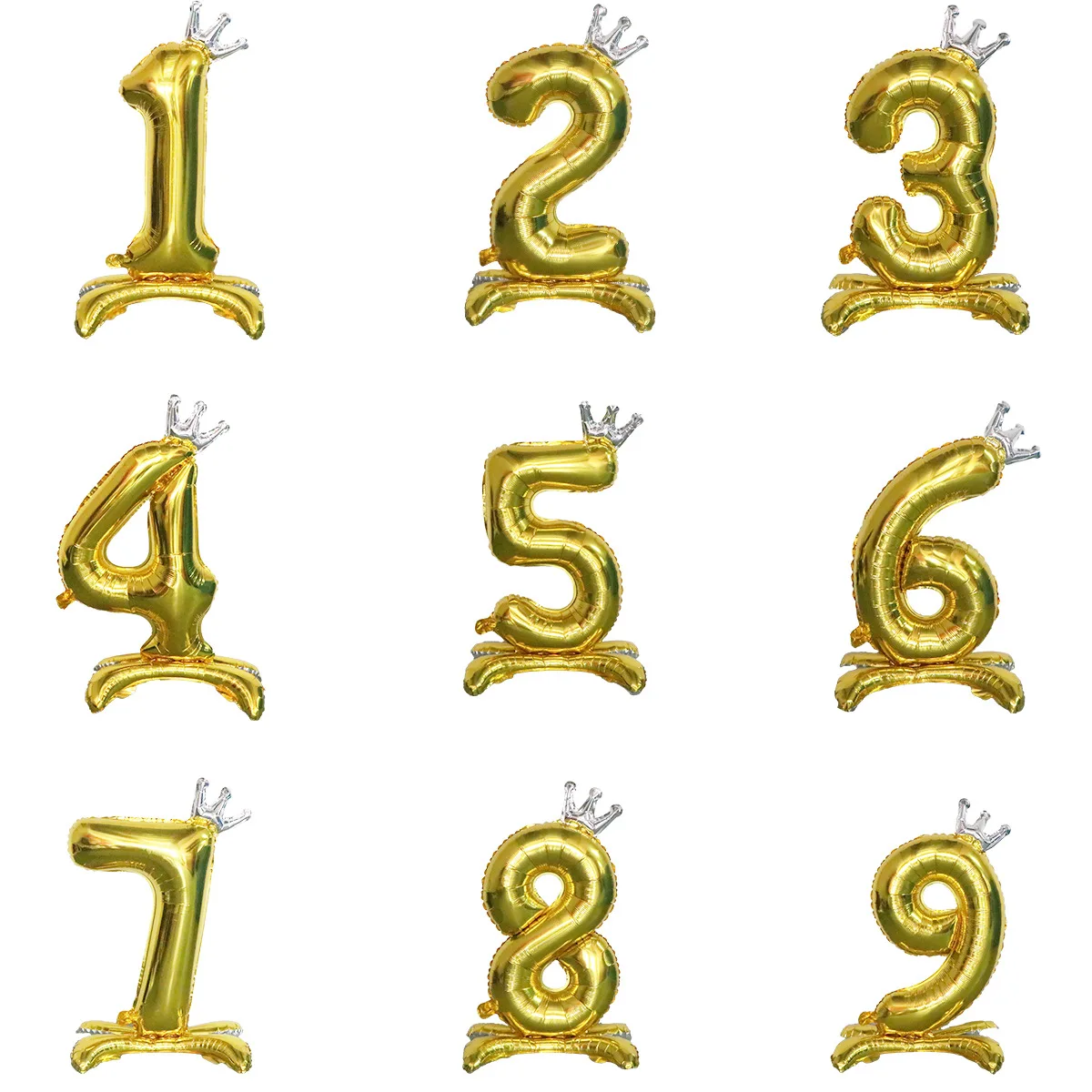 32inch Golden Foil Number Balloon With Crown 0 1 2 3 4 5 6 7 8 9 Birthday Party Baby Shower Wedding Decoration Globos Supplies
32inch Golden Foil Number Balloon With Crown 0 1 2 3 4 5 6 7 8 9 Birthday Party Baby Shower Wedding Decoration Globos Supplies