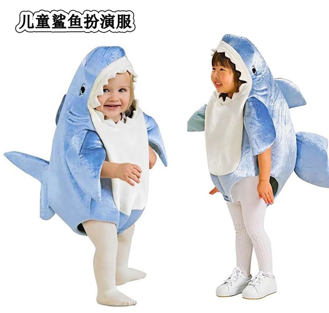 Halloween shark costume fairy tale drama stage performance costume kindergarten baby costume
Halloween shark costume fairy tale drama stage performance costume kindergarten baby costume