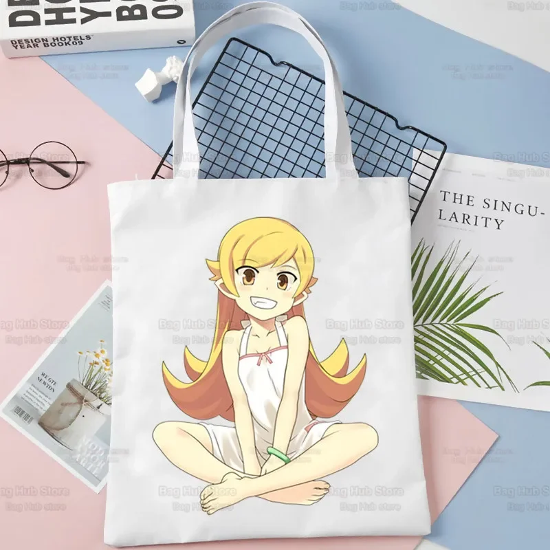 Сумка для покупок Bakemonogatari сумка Senjougahara Oshino Shinobu женская парусиновая большая
