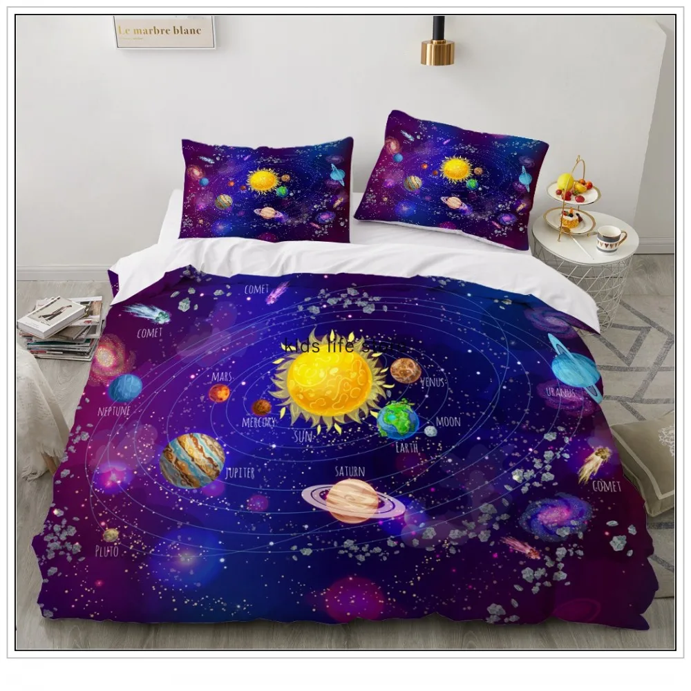 Universe Duvet Cover Sets Astronaut Black Bedding Set Single Twin Full Queen King Size Space Hero Bed Set Aldult Kid Bedroom
Universe Duvet Cover Sets Astronaut Black Bedding Set Single Twin Full Queen King Size Space Hero Bed Set Aldult Kid Bedroom