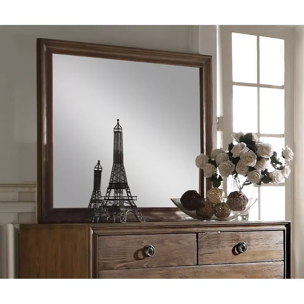 Зеркало из восстановленного дуба H Inverness, Минималистичная и современная домашняя мебель, мебель для спальни, декоративные зеркала, 42x35 дюймо... 
Зеркало из восстановленного дуба H Inverness, Минималистичная и современная домашняя мебель, мебель для спальни, декоративные зеркала, 42x35 дюймо...