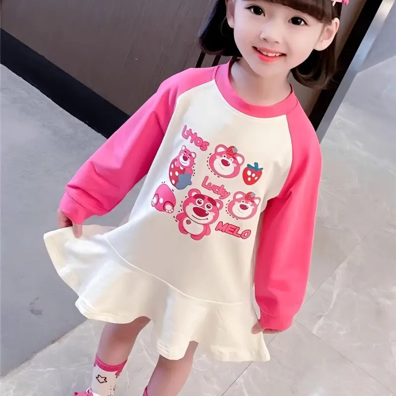 Girls' Spring Strawberry Xiong Wei 2023 New Spring and Autumn Children's Cartoon Dress Skirt
Girls' Spring Strawberry Xiong Wei 2023 New Spring and Autumn Children's Cartoon Dress Skirt