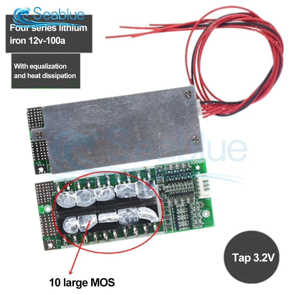 4S 12V 100A Защитная печатная плата Lifepo4 Bms 3,2 V со сбалансированным инвертором Ups, аккумулятор для зарядного устройства
4S 12V 100A Защитная печатная плата Lifepo4 Bms 3,2 V со сбалансированным инвертором Ups, аккумулятор для зарядного устройства