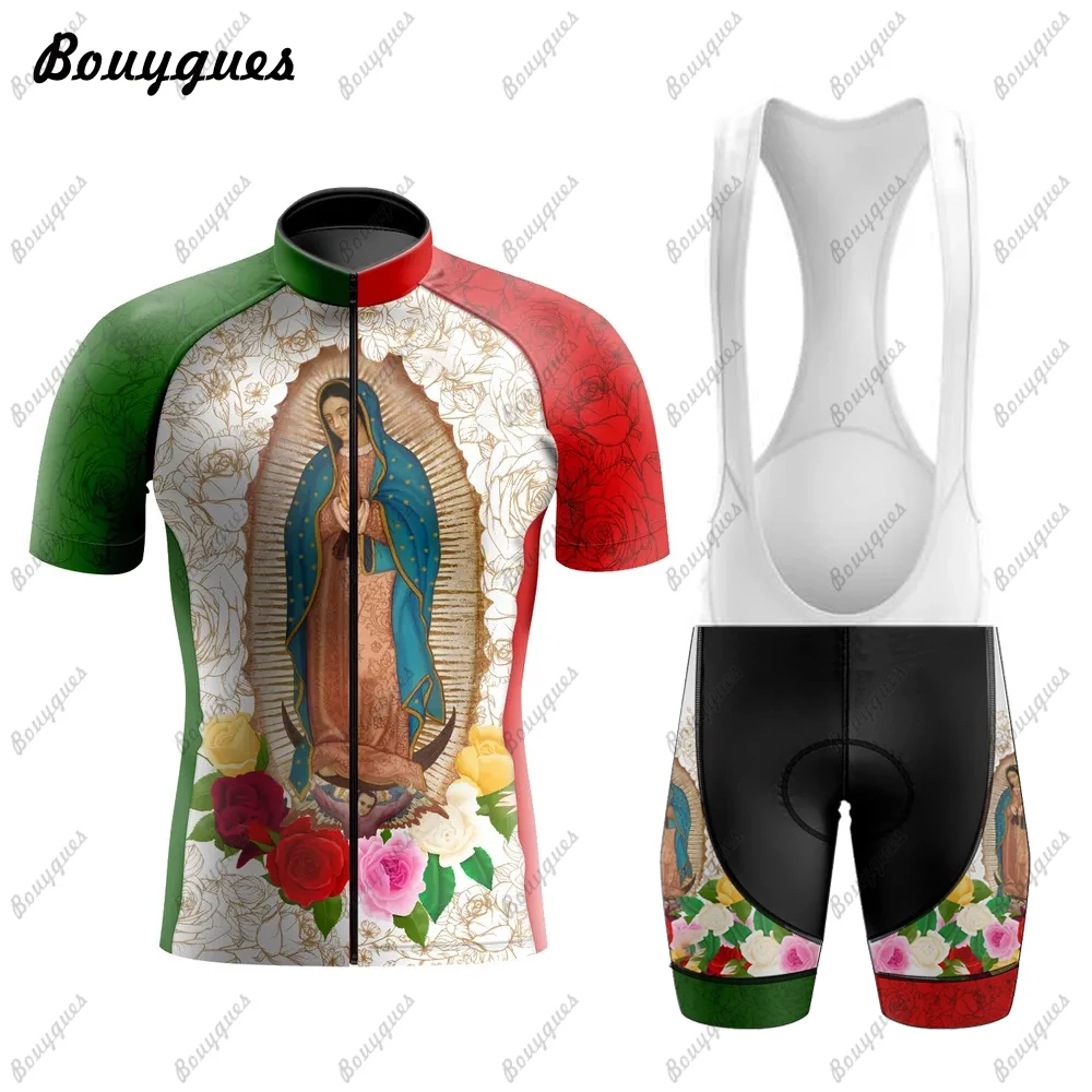 Our Lady of Guadalupe Cycling Jersey Set Breathable Team Racing Sport Bicycle Jersey Mens Cycling Clothing Short Bike Jersey
Our Lady of Guadalupe Cycling Jersey Set Breathable Team Racing Sport Bicycle Jersey Mens Cycling Clothing Short Bike Jersey