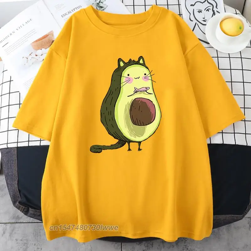 Kawaii Avocado Cat Printing Men/Women Tee Shirts 100% Cotton Style Clothes Large Size Soft T-Shirts Female/Male T Shirts
Kawaii Avocado Cat Printing Men/Women Tee Shirts 100% Cotton Style Clothes Large Size Soft T-Shirts Female/Male T Shirts