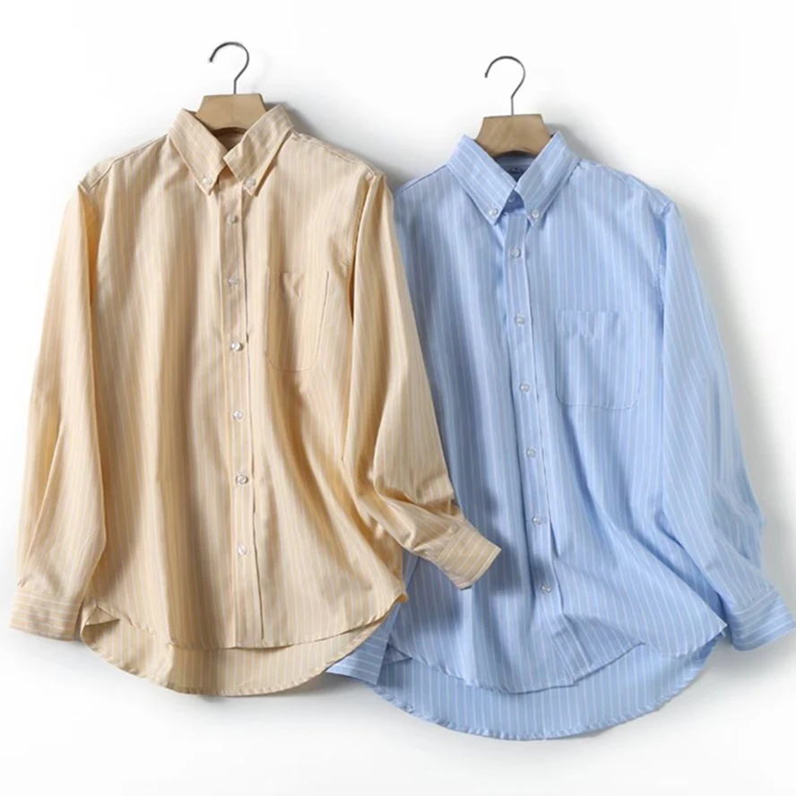 Рубашка Maxdutti Мужская в японском стиле, простая повседневная Хлопковая сорочка из ткани Оксфорд, в полоску, спиннинг
Рубашка Maxdutti Мужская в японском стиле, простая повседневная Хлопковая сорочка из ткани Оксфорд, в полоску, спиннинг