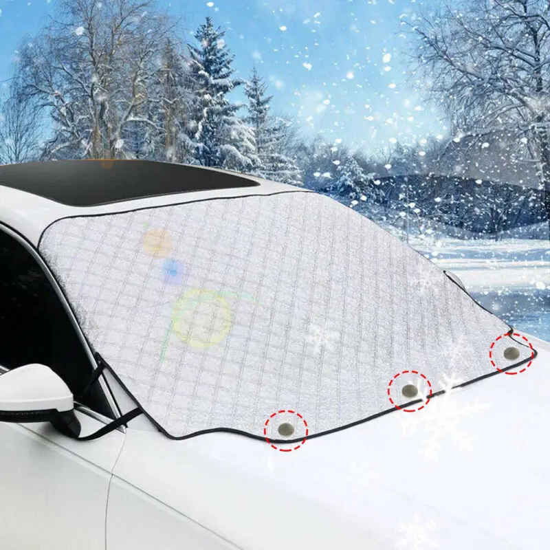 

Magnetic Car Snow Shield Frost Prevention Front Windshield Sunshade Thickened Snow Shield Car Coat Snow Ice Protector Cover
