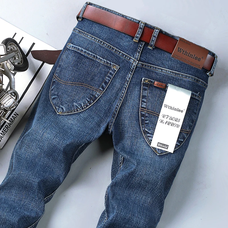 2022 New Men's Fashion Jeans Business Casual Stretch Slim Jeans Classic Trousers Denim Pants Male Black Blue
2022 New Men's Fashion Jeans Business Casual Stretch Slim Jeans Classic Trousers Denim Pants Male Black Blue