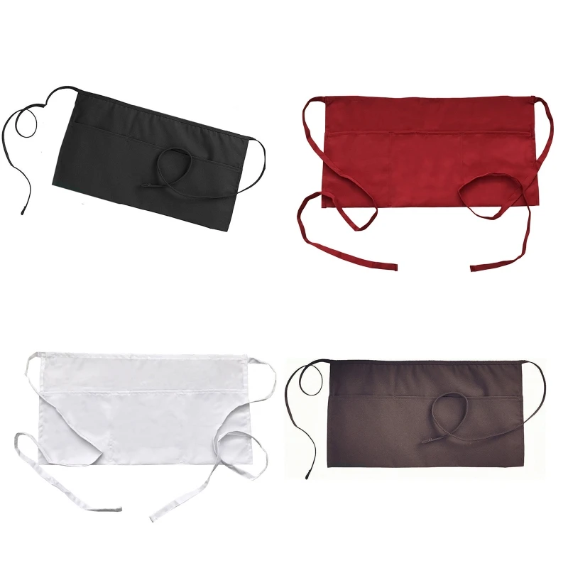 Women Men Half Waist Apron with 3 Pockets Long Waist Strap Reinforced Seams Waiter Waitress Server Aprons for Restaurant Kitchen
Women Men Half Waist Apron with 3 Pockets Long Waist Strap Reinforced Seams Waiter Waitress Server Aprons for Restaurant Kitchen