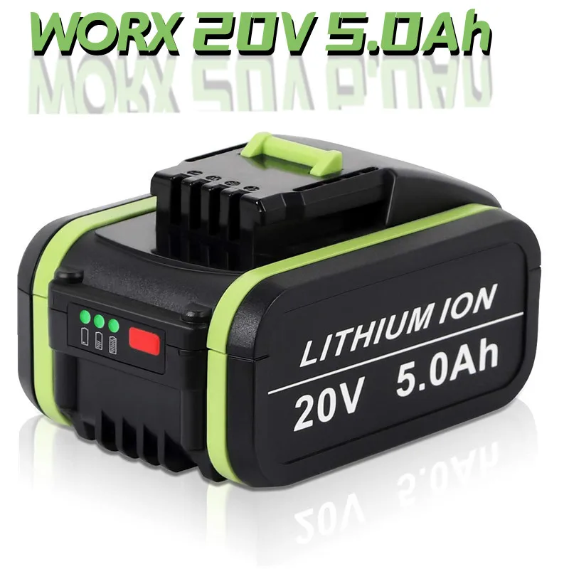 Запасные литиевые батареи 20 в 5,0 Ач для Worx WA3551 WA3553 WX390 WX176 WX550 WX386 WX373 WX290 WX800 wu
Запасные литиевые батареи 20 в 5,0 Ач для Worx WA3551 WA3553 WX390 WX176 WX550 WX386 WX373 WX290 WX800 wu