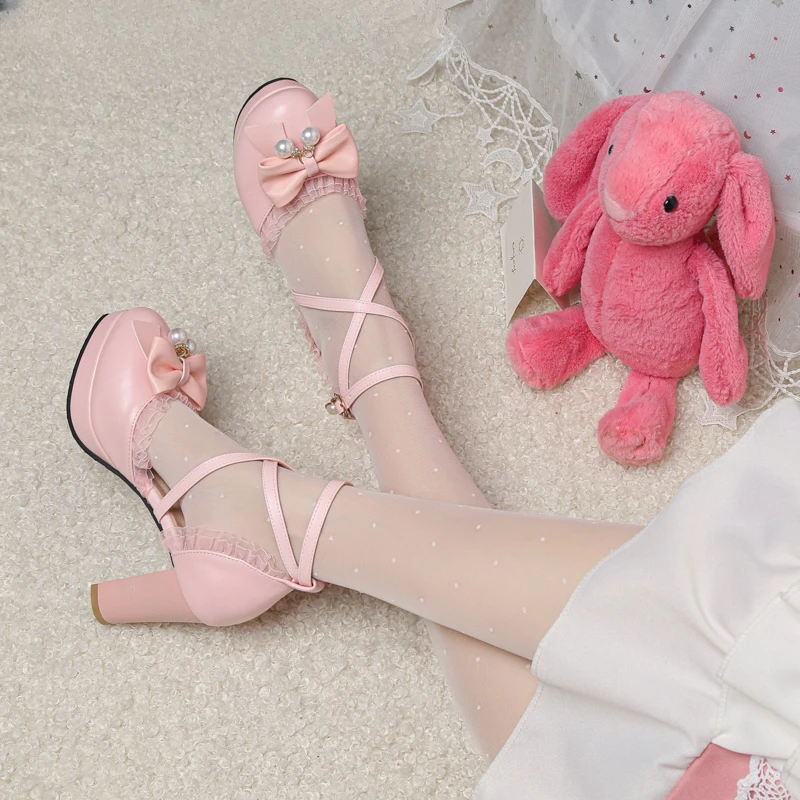 2023 Summer Ladies Sandals Platform Cute Bow Lace Princess Mary Jane Lolita Shoes Party High Heel Buckle Women Pumps Girls Sweet
2023 Summer Ladies Sandals Platform Cute Bow Lace Princess Mary Jane Lolita Shoes Party High Heel Buckle Women Pumps Girls Sweet