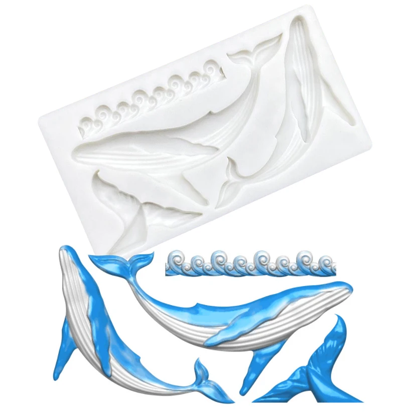 Whale Silicone Mold Sugarcraft Chocolate Cupcake Baking Mold Fondant Cake Decorating Tools
Whale Silicone Mold Sugarcraft Chocolate Cupcake Baking Mold Fondant Cake Decorating Tools