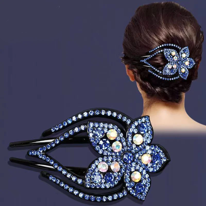 Rhinestone Hairpin Flower Duckbill Hair Claws Retro Hair Clips Accessories For Women Shinning Ponytail Headwear Retro Barrettes 
Rhinestone Hairpin Flower Duckbill Hair Claws Retro Hair Clips Accessories For Women Shinning Ponytail Headwear Retro Barrettes