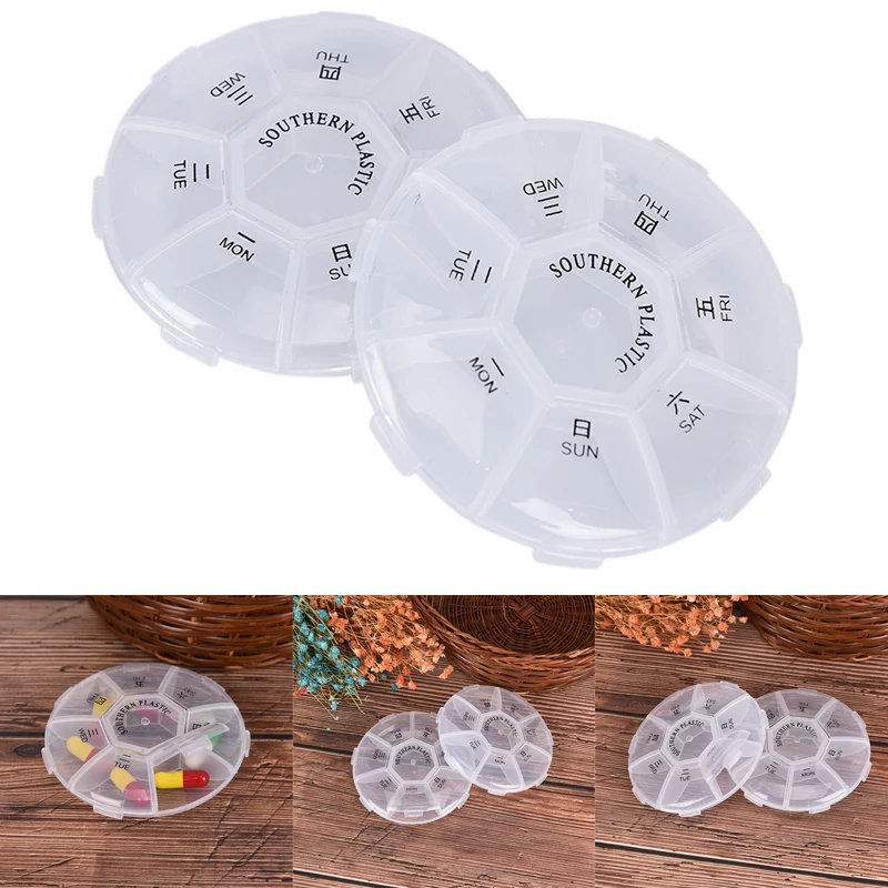 1pc 7 Day Mini Weekly Tablet Pill Medicine Box Pill Box Splitter Travel Pill Box Holder Storage Organizer Container Case
1pc 7 Day Mini Weekly Tablet Pill Medicine Box Pill Box Splitter Travel Pill Box Holder Storage Organizer Container Case