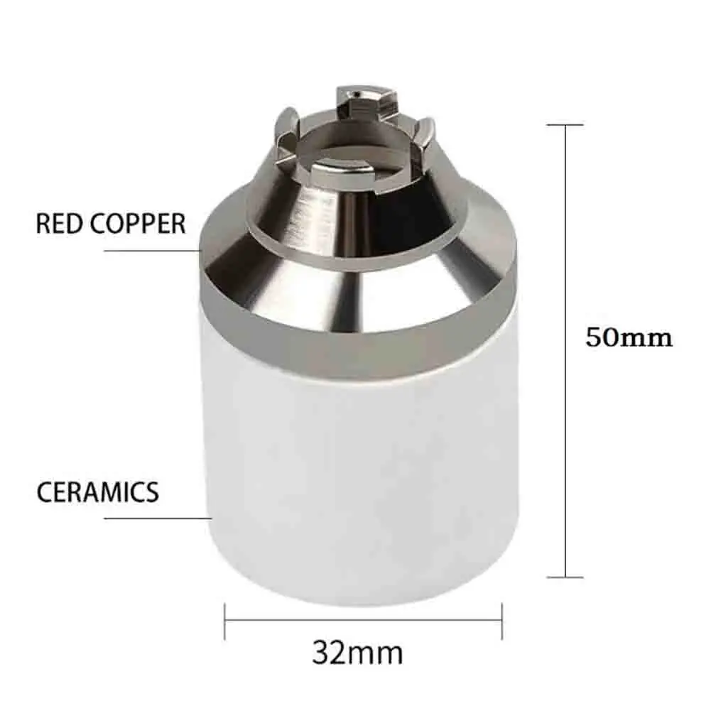 2PCS P80 Plasma Cutting Torch Accessories Nozzle Copper Ceramic Protective Cover Cap Air Welding Equipment Tools
2PCS P80 Plasma Cutting Torch Accessories Nozzle Copper Ceramic Protective Cover Cap Air Welding Equipment Tools
