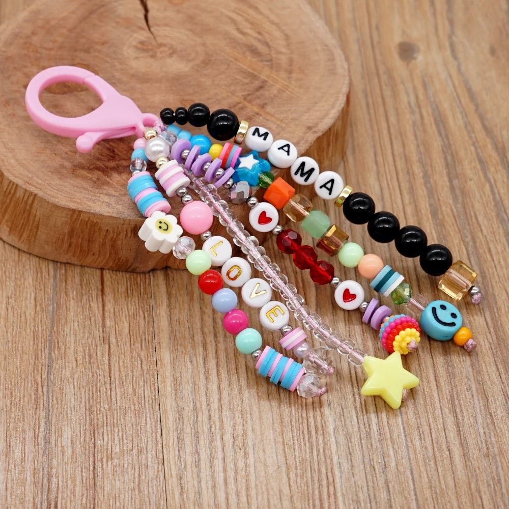 Shinus Handmade Jewellery Cute Star Keychains Love Mama Keyring Fashion Jewelry Smiley Key Chain FOB Ring for Women Accessories
Shinus Handmade Jewellery Cute Star Keychains Love Mama Keyring Fashion Jewelry Smiley Key Chain FOB Ring for Women Accessories