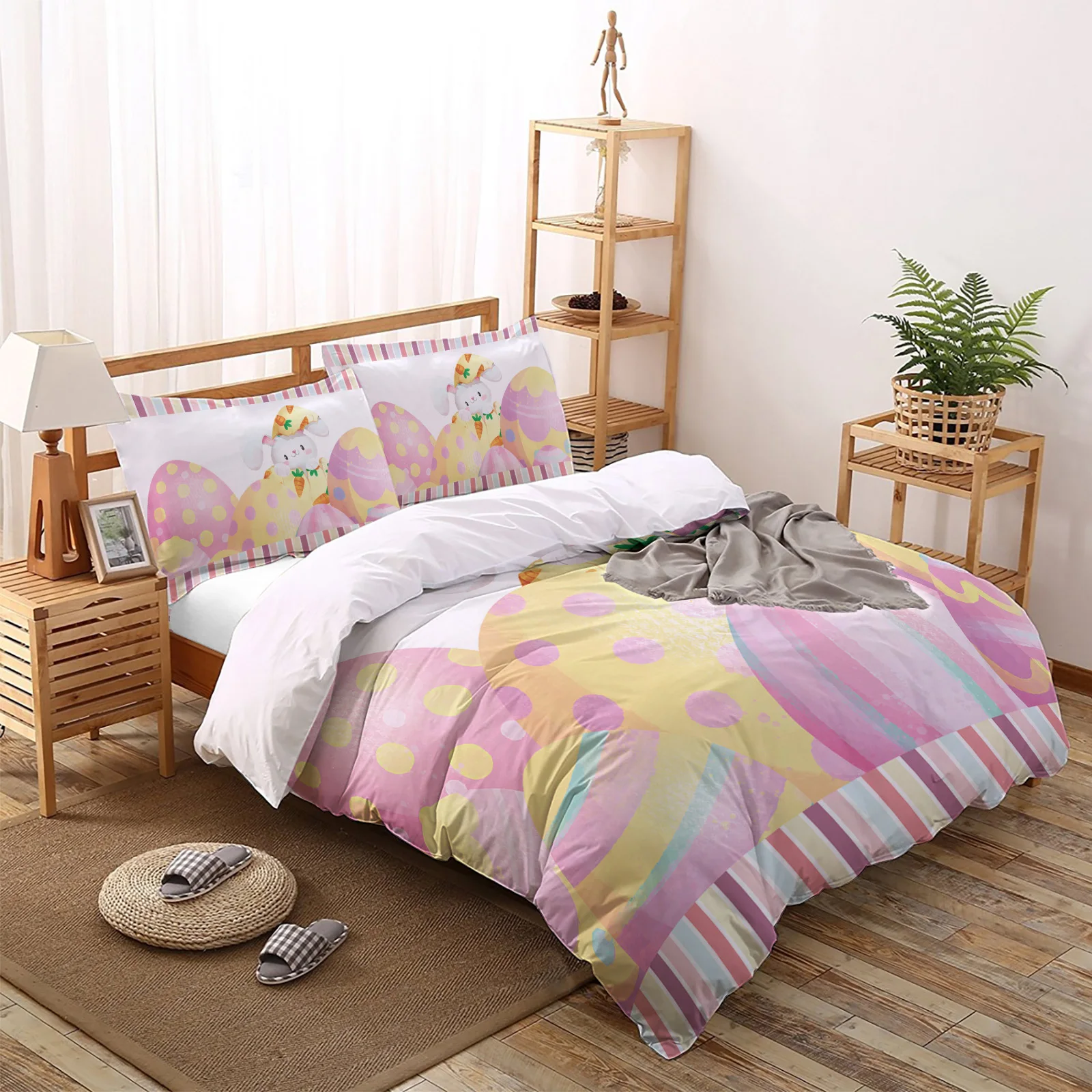 Easter Egg Bunny Watercolor Duvet Cover Set Bedclothes Home Bed Linen Sheet Queen King Size Comforter Set Bedroom Bedding Set
Easter Egg Bunny Watercolor Duvet Cover Set Bedclothes Home Bed Linen Sheet Queen King Size Comforter Set Bedroom Bedding Set