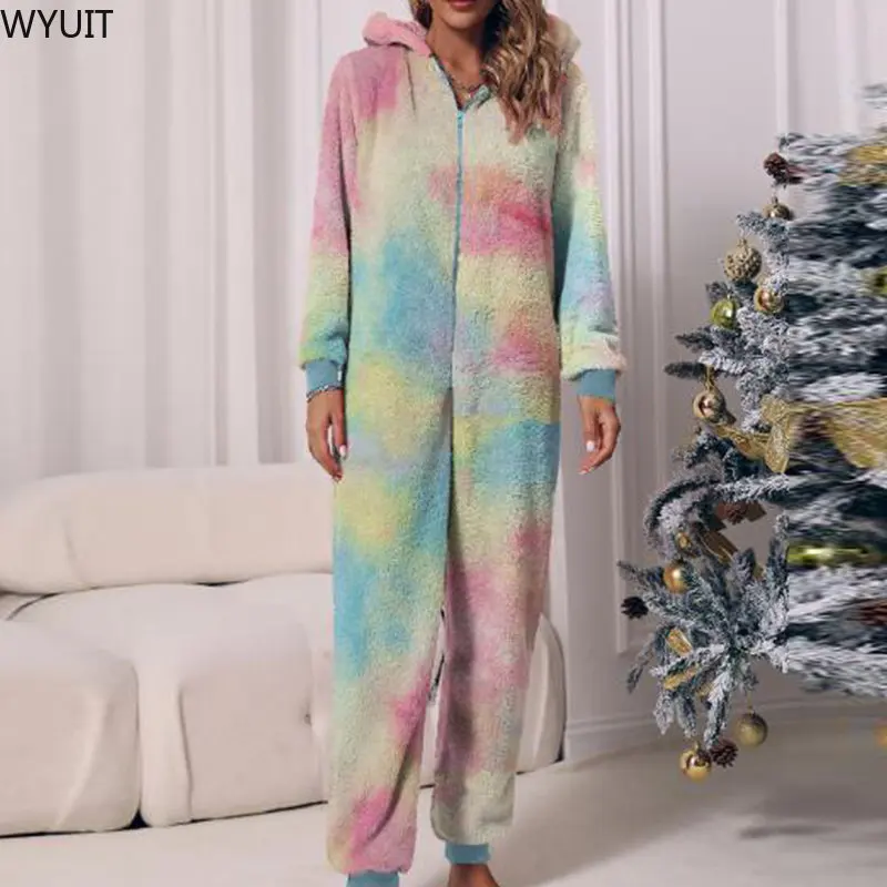Women Casual Hooded Loose Romper Pajamas Autumn Long Sleeve Playsuit Sleepwear Winter Thick Soft Fleece Warm Jumpsuits Homewear
Women Casual Hooded Loose Romper Pajamas Autumn Long Sleeve Playsuit Sleepwear Winter Thick Soft Fleece Warm Jumpsuits Homewear