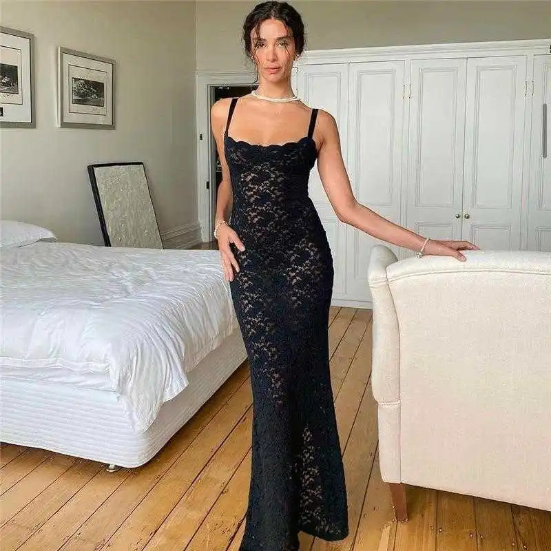 Style Summer Dress Womens Fashion Off Neck Sexy See Through Lace Slim For Women
Style Summer Dress Womens Fashion Off Neck Sexy See Through Lace Slim For Women
