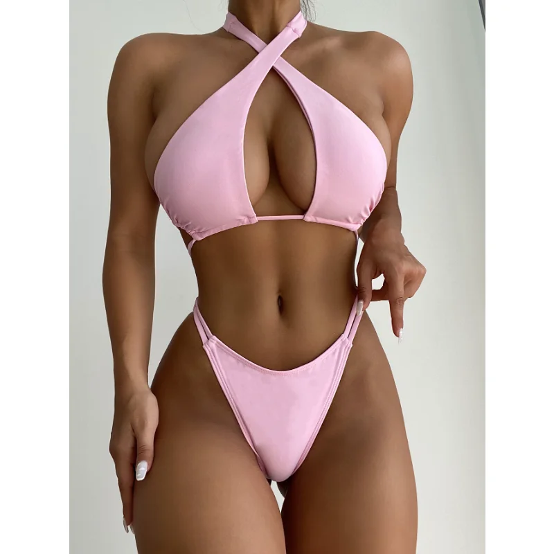 Woman 2023 Sexy Halter Neck Tie-Up Swimsuit Cross Bandage Bikinis Set Backless Swimwear Push Up Monokini Bathing Suits Biquini
Woman 2023 Sexy Halter Neck Tie-Up Swimsuit Cross Bandage Bikinis Set Backless Swimwear Push Up Monokini Bathing Suits Biquini