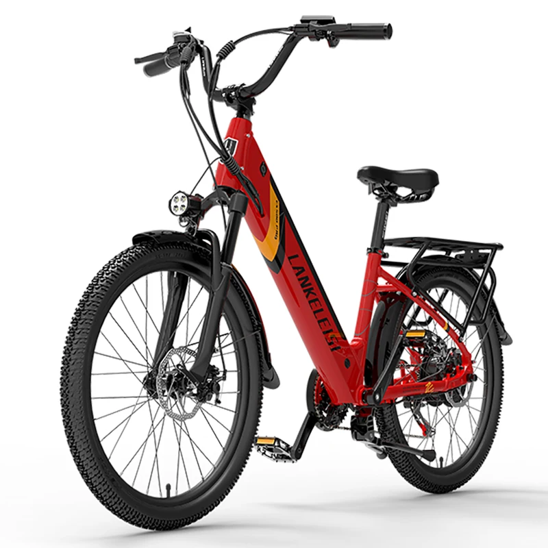 EU Stock LANKELEISI ES500PRO Electric Bicycle 24*2.4 inch MTB Tire City Road Ebike 48V 500W 16Ah Hybrid Disc Brake Force Bike
EU Stock LANKELEISI ES500PRO Electric Bicycle 24*2.4 inch MTB Tire City Road Ebike 48V 500W 16Ah Hybrid Disc Brake Force Bike