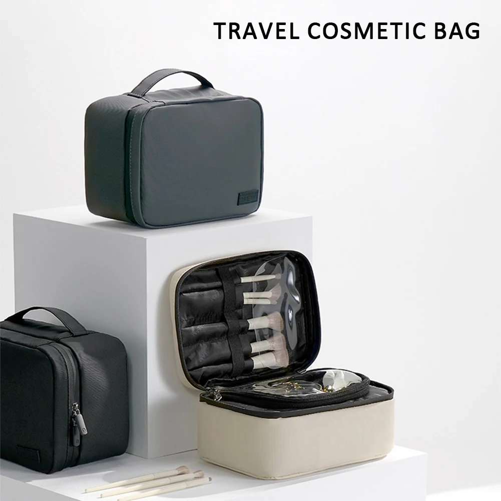 New PU Leather Cosmetic Bag For Women Totes Multi-Functional Portable Travel Storage Makeup Case Toiletry Organizer with Handle
New PU Leather Cosmetic Bag For Women Totes Multi-Functional Portable Travel Storage Makeup Case Toiletry Organizer with Handle