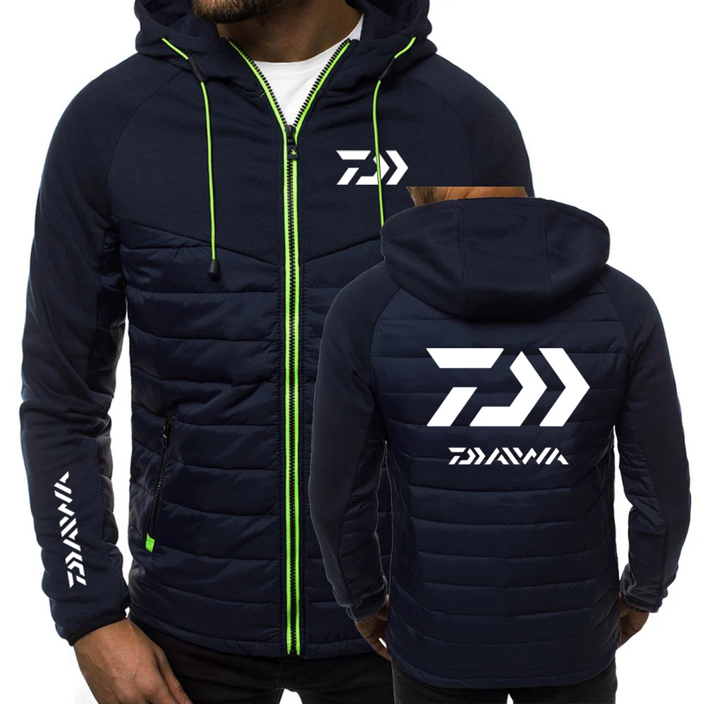 2023 DAIWA Рыбалка Мужская Новая зимняя куртка на молнии с капюшоном хлопковая толстовка Повседневная тонкая Лоскутная куртка с длинным рукаво... 
2023 DAIWA Рыбалка Мужская Новая зимняя куртка на молнии с капюшоном хлопковая толстовка Повседневная тонкая Лоскутная куртка с длинным рукаво...