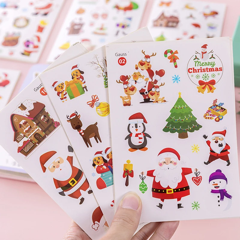 10pcs/bag Christmas Kawaii Stickers Girl Cute label for kids gift and DIY Decorative stickers Gift Packaging Sticker Stationery
10pcs/bag Christmas Kawaii Stickers Girl Cute label for kids gift and DIY Decorative stickers Gift Packaging Sticker Stationery