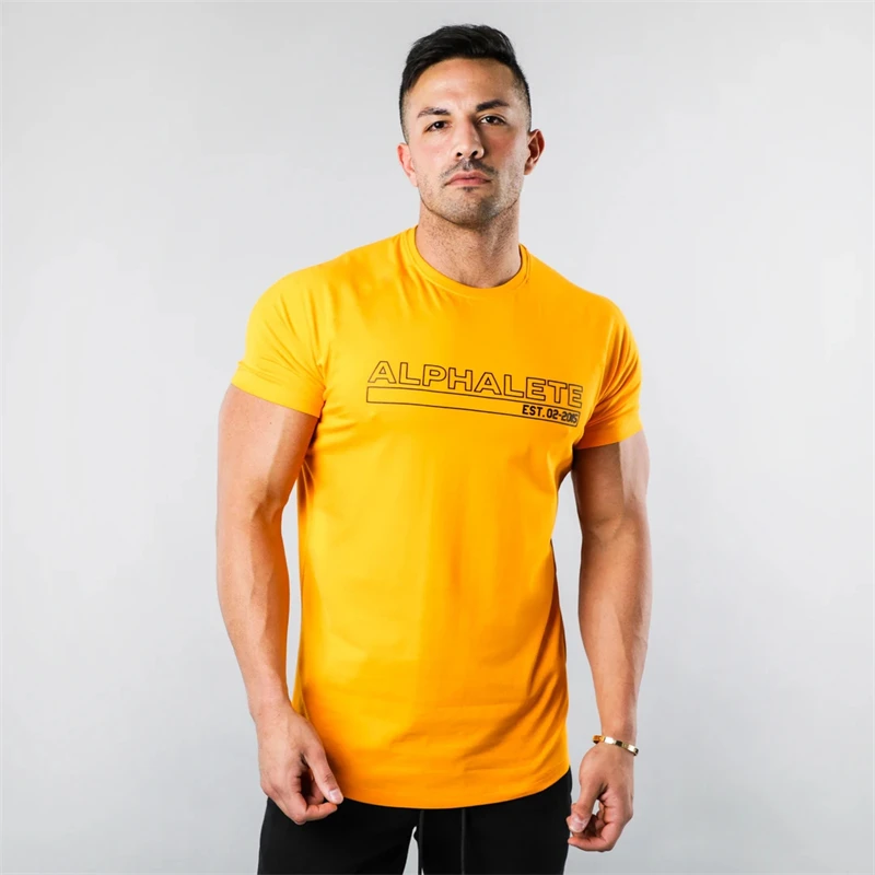 Jogger Gym Slim Men's Sportswear Fashion New Round Neck Short Sleeve Top Streetwear Casual T-Shirt Fitness Wear
Jogger Gym Slim Men's Sportswear Fashion New Round Neck Short Sleeve Top Streetwear Casual T-Shirt Fitness Wear