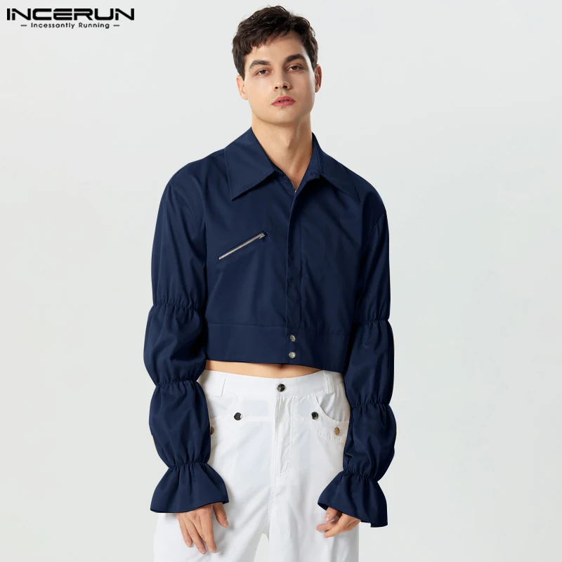 INCERUN Tops 2023 American Style Men's Solid Cropped Bubble Sleeve Shirts Casual Party Hot Sale Long Sleeved Lapel Blouse S-5XL
INCERUN Tops 2023 American Style Men's Solid Cropped Bubble Sleeve Shirts Casual Party Hot Sale Long Sleeved Lapel Blouse S-5XL