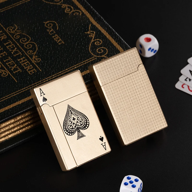 Creative Poker Style Lighters Butane Gas Lighters Metal Windproof Torch Lighters Cigarette Lighters Men's Gadgets Funny Lighters
Creative Poker Style Lighters Butane Gas Lighters Metal Windproof Torch Lighters Cigarette Lighters Men's Gadgets Funny Lighters