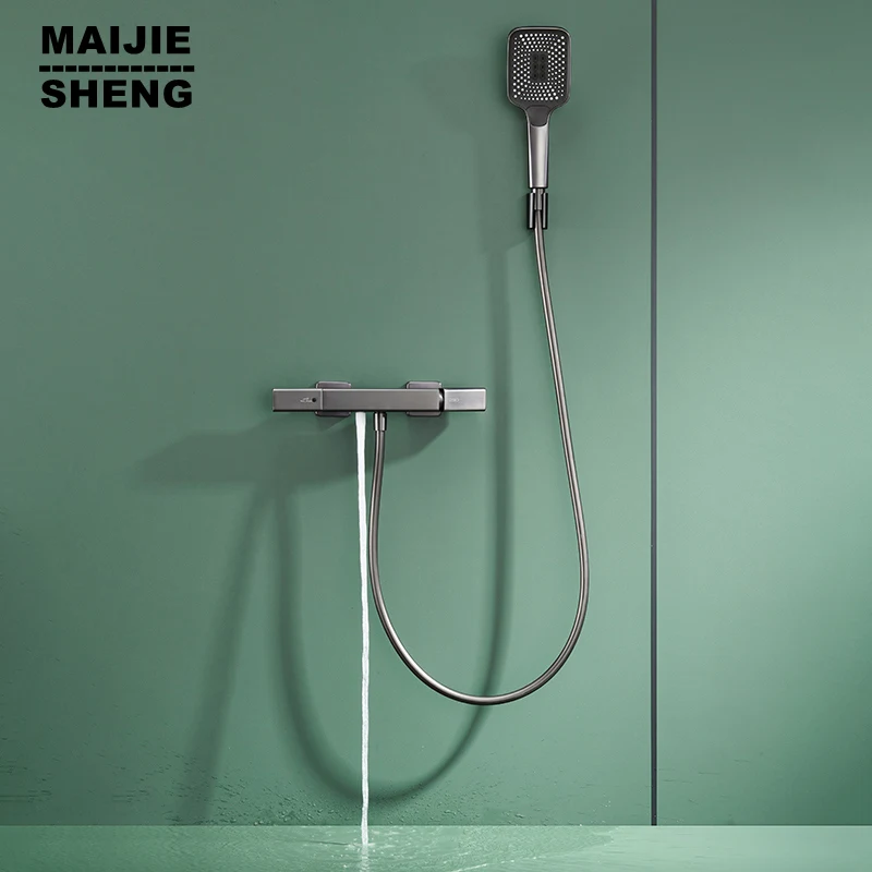 Смеситель для душа с постоянным смесителем для ванной комнаты, настенный кран для горячей и холодной ванны, металлические душевые наборы с клапаном для ручной лейки
Смеситель для душа с постоянным смесителем для ванной комнаты, настенный кран для горячей и холодной ванны, металлические душевые наборы с клапаном для ручной лейки