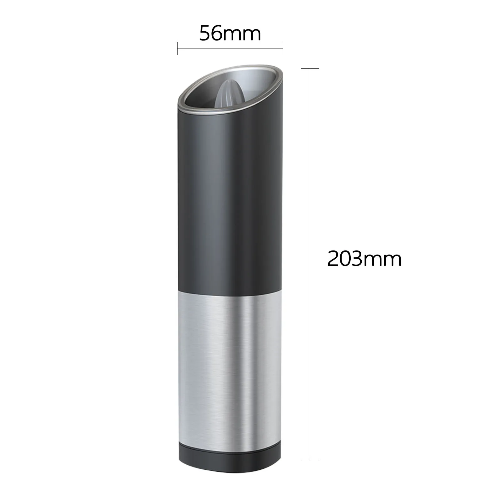 Electric Salt And Pepper Mill Set 20.3*5.6cm Black/Silver Pepper Mill LED Light Reminder Convenient Kitchen Parts
Electric Salt And Pepper Mill Set 20.3*5.6cm Black/Silver Pepper Mill LED Light Reminder Convenient Kitchen Parts