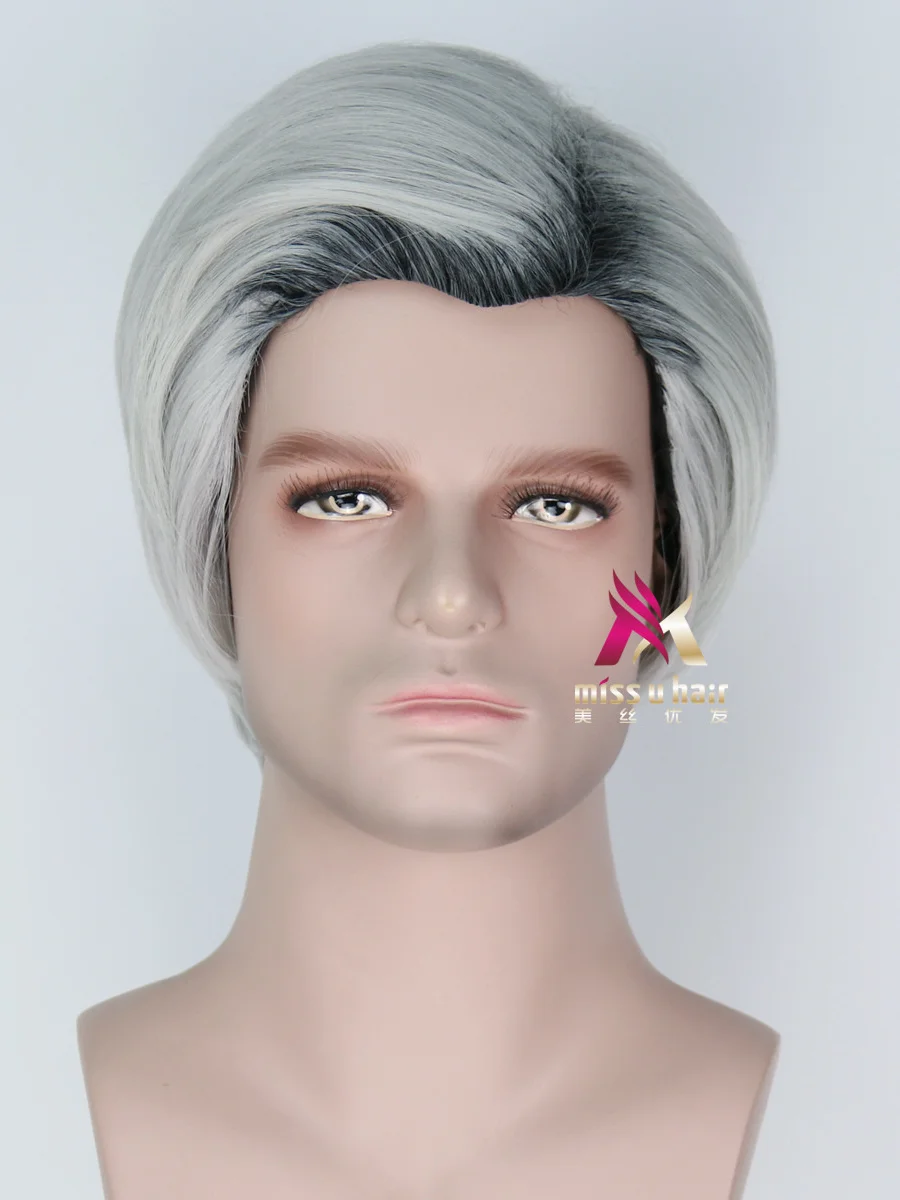 Halloween Descendant Carlos Performance Show Partially Short Hair Black and White Wig Cosplay Character Wig Set
Halloween Descendant Carlos Performance Show Partially Short Hair Black and White Wig Cosplay Character Wig Set