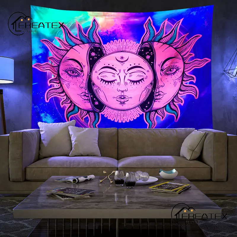 UV Fluorescent Tapestry Wall Hanging Cloth Solar Moon Phase Butterfly Black Light Background Wall Hanging Room Decor Accessories
UV Fluorescent Tapestry Wall Hanging Cloth Solar Moon Phase Butterfly Black Light Background Wall Hanging Room Decor Accessories
